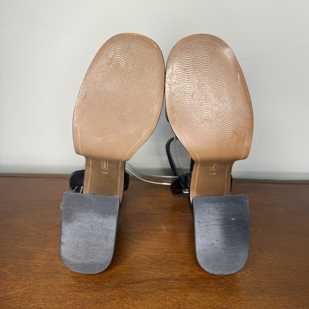 Steven New York Paysin Chunky Platform Black Heels Sandals Sz 10 Prom Formal - Picture 10 of 11